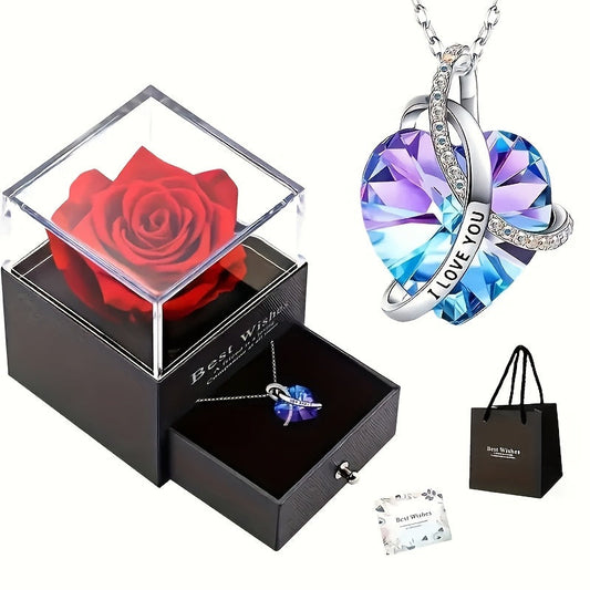 Eternal Love Red Rose Gift Set with 'I Love You' Message-0